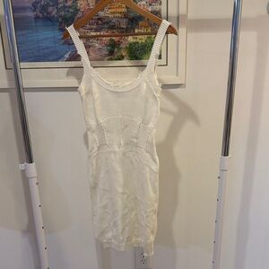 SER.0.YA white cotton dress size M